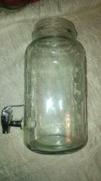 Bocal Bouteille avec robinet  ice cold drink glassware 1841, Enlèvement ou Envoi