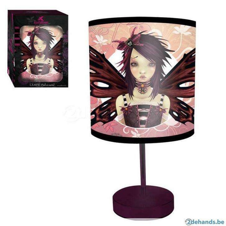 tafellamp gothic rood kara boss collection metalen voet, Huis en Inrichting, Lampen | Overige, Nieuw, Ophalen of Verzenden
