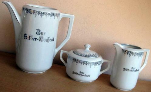 Koffieservies - Giesche  - Bur Silberhochzeit - Vintage, Antiek en Kunst, Antiek | Porselein, Ophalen of Verzenden