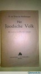 Het Joodsche volk - H. de Vries de Heekelingen - 1942, Ophalen of Verzenden