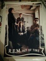Poster R.E.M. Out Time, Collections, Comme neuf, Musique, Enlèvement ou Envoi