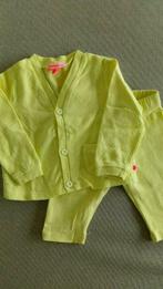 Gele gilet en legging merk Kiekeboe, Kinderen en Baby's, Babykleding | Maat 50, Meisje, Gebruikt, Truitje of Vestje, Ophalen