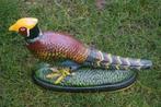 Faisan en fonte polychrome, Enlèvement ou Envoi, Comme neuf, Métal, Animal