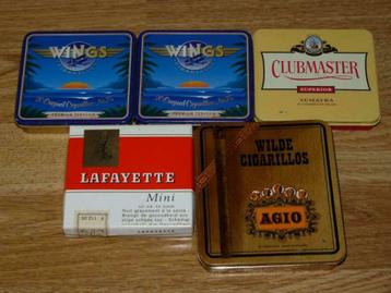 5 lege sigarendoosjes, Enlèvement ou Envoi, Boite à tabac ou Emballage