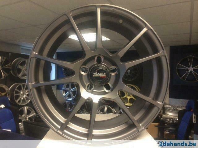 NIEUWE 17 inch 5x114.3 mat antraciete Advanti sportvelgenset, Auto-onderdelen, Banden en Velgen, Velg(en), 17 inch, Nieuw, Ophalen of Verzenden