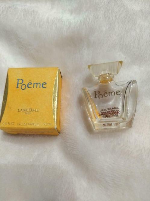 Vintage Miniatuur Poême de Lancôme Eau de Parfum 4ml leeg, Verzamelen, Parfumverzamelingen, Zo goed als nieuw, Miniatuur, Ophalen of Verzenden