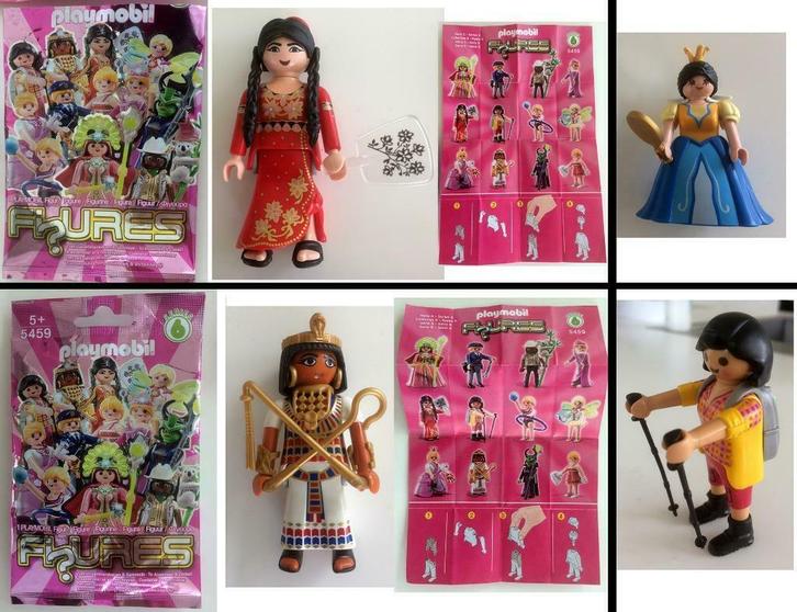 Playmobil fi?ures 5285 series 4 (2) - 5459 series 6 (3), Kinderen en Baby's, Speelgoed | Playmobil, Gebruikt, Complete set, Ophalen of Verzenden