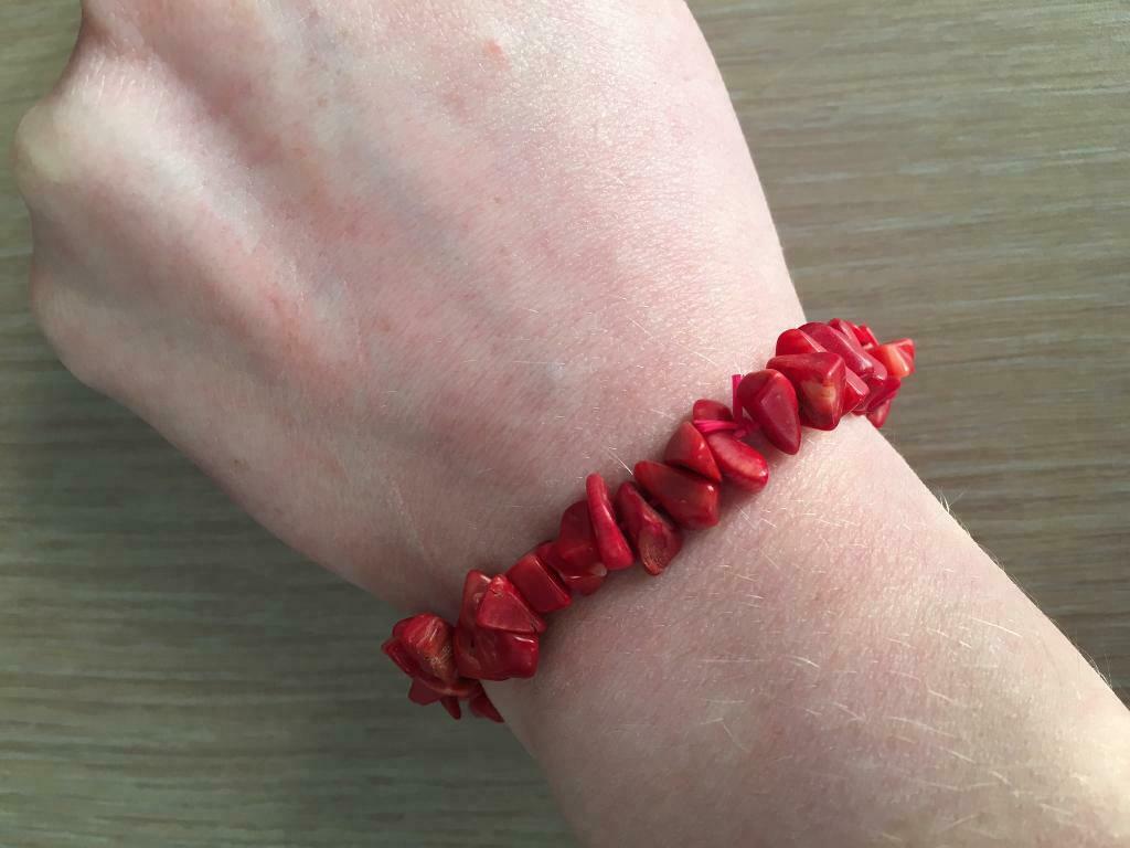 Rode armband - NIEUW, Envoi, Neuf, Autres matériaux