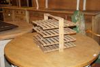 antiek brocante houten taarten REK-papier houder 43 x 39 H36, Antiek en Kunst, Ophalen of Verzenden