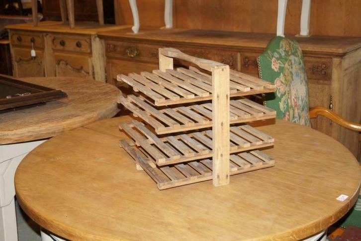 antiek brocante houten taarten REK-papier houder 43 x 39 H36, Antiek en Kunst, Antiek | Woonaccessoires, Ophalen of Verzenden