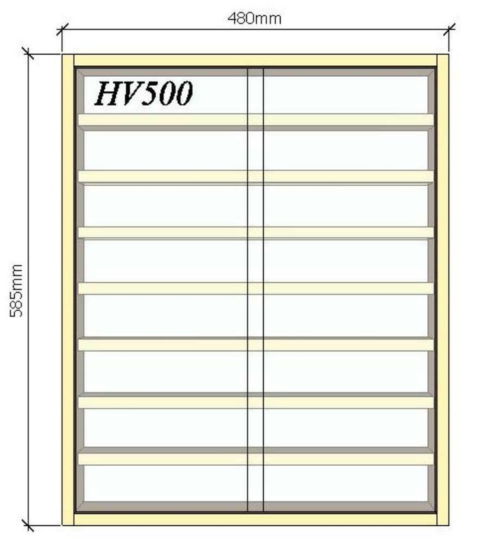 Vitrine HV500 geschikt voor o.a Mercedes,Daf, Volvo,enz.1:87, Hobby en Vrije tijd, Modelauto's | 1:87, Nieuw, Auto, Overige merken