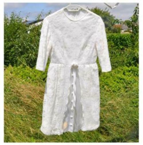 §  robe de mariage vintage années 50/60 tissu recuperable, Kleding | Dames, Trouwkleding en Trouwaccessoires, Gedragen, Trouwjurk