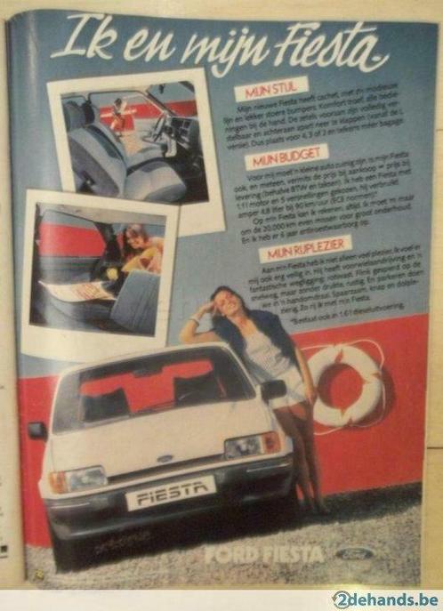 1984 advertentie Ford Fiesta, Verzamelen, Merken en Reclamevoorwerpen, Gebruikt