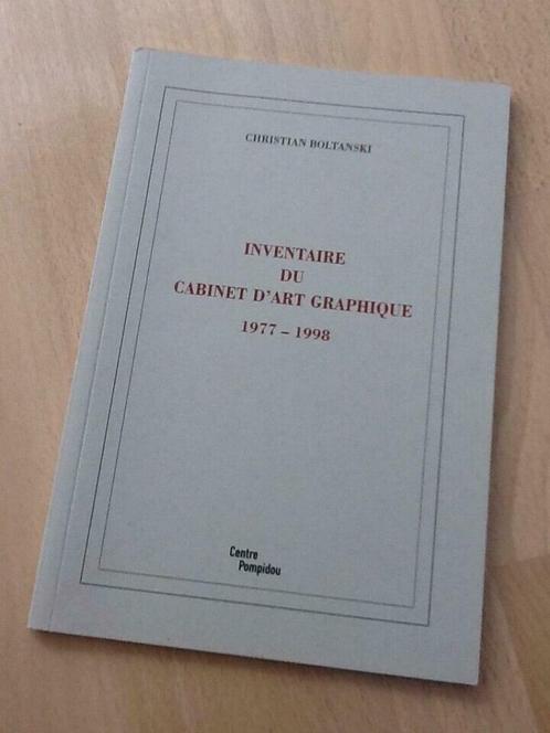 Christian Boltansky. Inventaire du Cabinet d'Art Graphique., Livres, Art & Culture | Arts plastiques, Comme neuf, Enlèvement ou Envoi