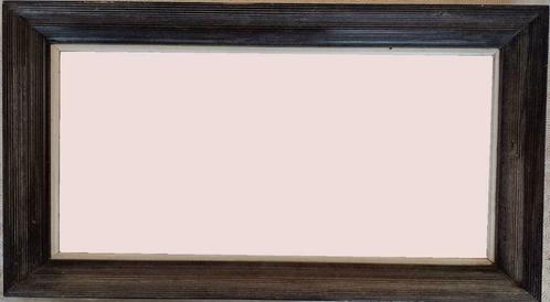 Grand cadre et sous-verre, en bois * double bord * 88x48 cm, Maison & Meubles, Accessoires pour la Maison | Cadres, Utilisé, Moins de 50 cm