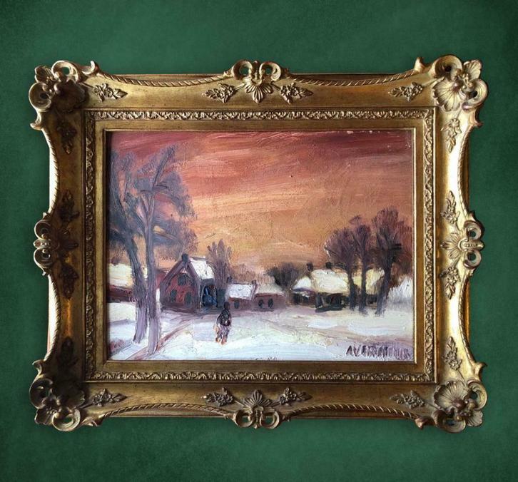 Olieverf van ALFONS VERMEIRE (1905), Antiek en Kunst, Kunst | Schilderijen | Klassiek, Ophalen of Verzenden