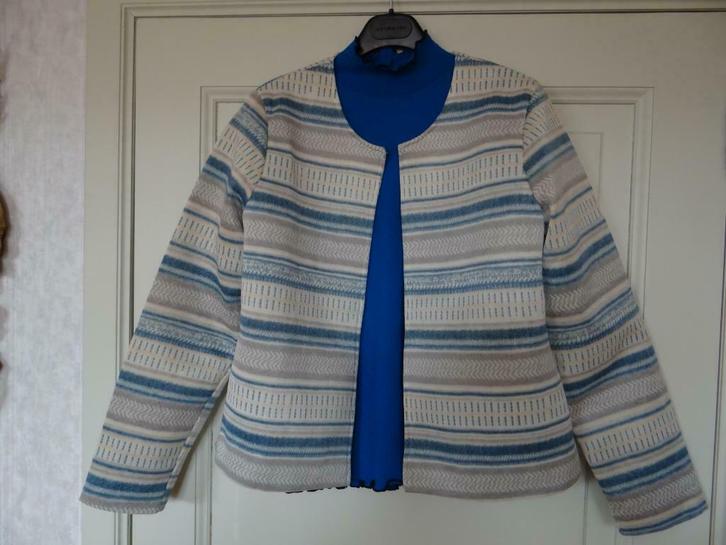 Vestje met souspull dames maat 38-40 (Stijlvol), Kleding | Dames, Jasjes, Kostuums en Pakken, Maat 38/40 (M), Blauw, Ophalen of Verzenden