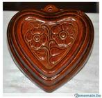 §ancien moule a gateau coeur et fleur faience emaillée, Enlèvement