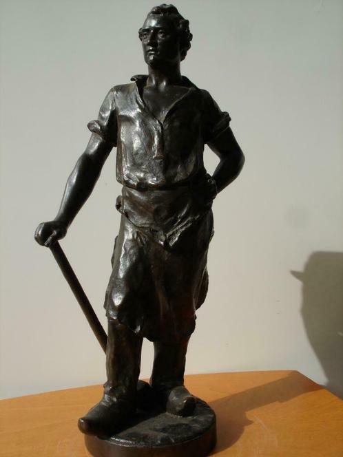 J. B. DE KEYSER le forgeron bronze Compagnie des Bronzes, Antiquités & Art, Art | Sculptures & Bois, Enlèvement