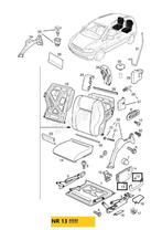 afdekdop stoel Opel Astra G / Zafira A-B, Ophalen of Verzenden, Nieuw, Opel