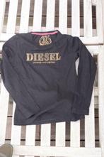 Diesel Jeans zwart t-shirt met brons reliëfpatroon maat S, Kleding | Dames, Gedragen, Lange mouw, Maat 36 (S), Diesel