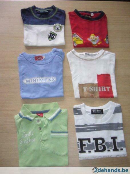3 gekleurde t-shirten - maat 92, Kinderen en Baby's, Kinderkleding | Maat 104, Gebruikt, Jongen of Meisje, Shirt of Longsleeve