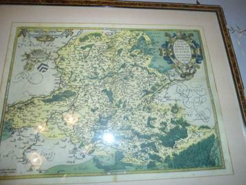 Magnifique Carte Ancienne ( 1572 ) Partie Hainaut ( pas a l', Enlèvement ou Envoi