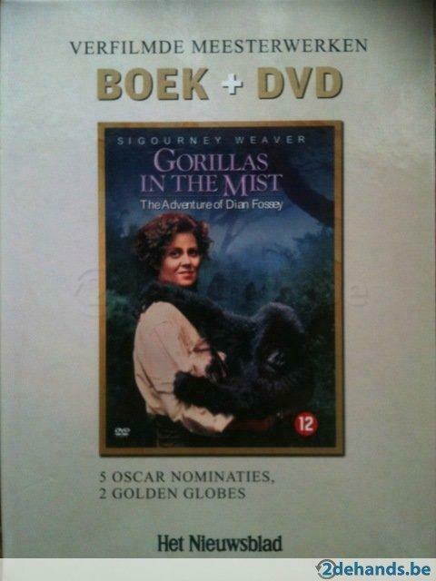 Boek + DVD Gorillas in the mist, Originele DVD, Cd's en Dvd's, Dvd's | Drama, Ophalen