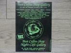Flyers Best Coffe Shop Night Café Gallery, Comme neuf, Autres types, Enlèvement ou Envoi