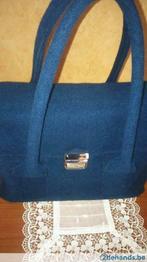 Blauwe Handtas, Handtassen en Accessoires, Tassen | Damestassen, Gebruikt, Ophalen of Verzenden
