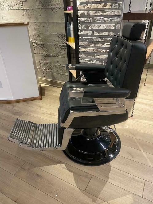 herenstoel kappersstoel barbierstoel barberchair zwart long, Maison & Meubles, Accessoires pour la Maison | Autre, Neuf, Enlèvement ou Envoi