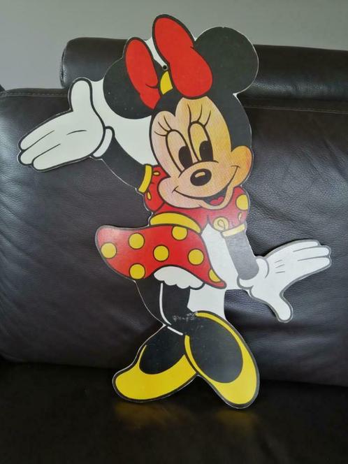 Vintage Minnie op hardboard, Verzamelen, Disney, Ophalen of Verzenden