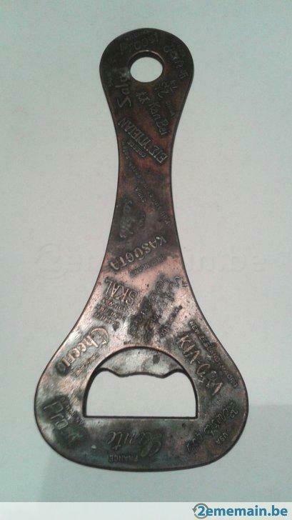 Ouvre-bouteilles cuivre, Collections, Verres & Petits Verres, Utilisé, Enlèvement ou Envoi