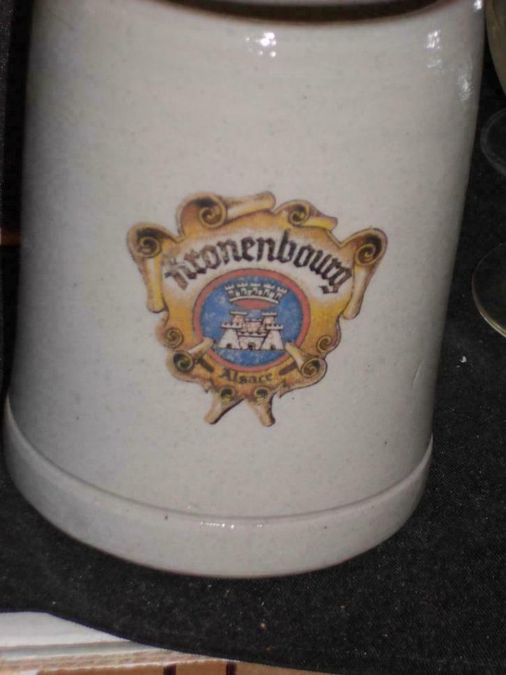 Bierglazen.Bierpotten.Kronenbourg.Wieze Oktoberfeesten.D 68, Verzamelen, Biermerken, Zo goed als nieuw, Glas of Glazen, De Koninck