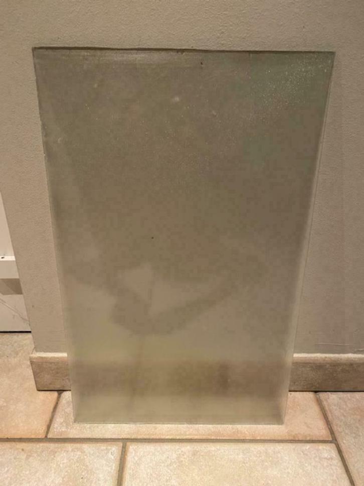 Mat glas, Doe-het-zelf en Bouw, Glas en Ramen, Gebruikt, Glasplaat, Minder dan 80 cm, Minder dan 80 cm, Ophalen