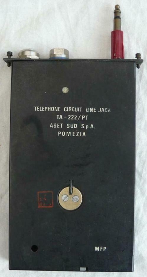 Telephone Circuit Line Jack TA-222/PT, US Army, jaren'60.(1), Verzamelen, Militaria | Algemeen, Landmacht, Overige typen, Ophalen of Verzenden