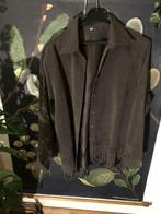 Vintage kaki suede jacket fringes, Brun, Porté, Taille 42/44 (L), Enlèvement ou Envoi