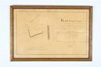 Plan géométrique à Muizen, 1841, Antiquités & Art, Enlèvement ou Envoi