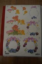 *Kaartje maken ( knipvel ) voor vrouw krokus en viooltjes, Hobby en Vrije tijd, Ophalen of Verzenden, Nieuw, Natuur, Knipvel