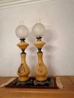 2 petroleum lampen Napoleon, Ophalen