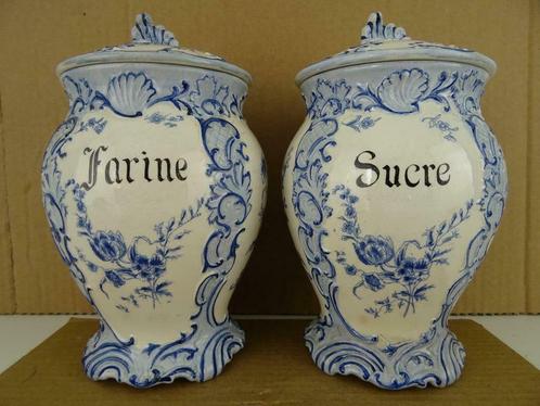 Pots de rangement Pot de rangement ancien Farine Sucre 1900, Antiquités & Art, Antiquités | Ustensiles de cuisine, Enlèvement ou Envoi