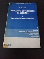 Initiation économique et sociale 1, P. Salles, Livres, Économie, Management & Marketing, Utilisé, Enlèvement ou Envoi