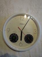 wanduurwerk Syman international 97 thermometer hygrometer, Ophalen of Verzenden, Gebruikt, Analoog, Wandklok