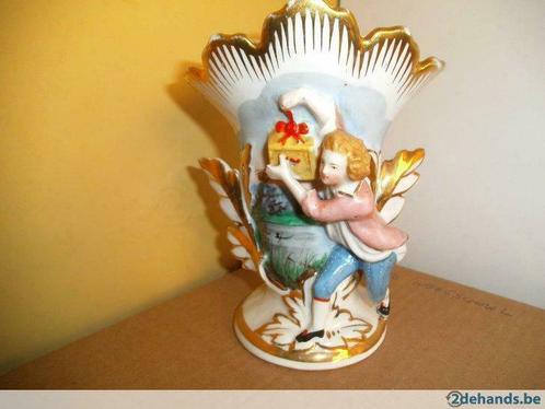 Vase en corne antique/vintage "vieux paris" (DS131-g), Antiquités & Art, Antiquités | Céramique & Poterie, Enlèvement ou Envoi