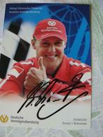 Michael Schumacher kaart autograaf voorgedrukt 10 x 15 cm