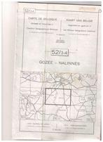 CARTE militaire de Belgique - Gozée ,Nalinnes 52/3-4 - 1970, Utilisé, Enlèvement ou Envoi