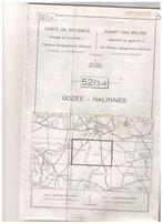 Militaire kaart van België - Gozée, Nalinnes 52/3-4 - 1970, Verzamelen, Ophalen of Verzenden, Gebruikt