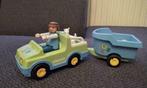 Voiture +remorque playmobil, Enlèvement ou Envoi, Comme neuf