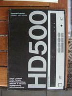 Originele handleiding Harman/Kardon CD Player HD500, Ophalen of Verzenden