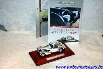 Bugatti 57 SC Atlantic Coupé 1/43 Atlas Silver Cars, Enlèvement ou Envoi, Neuf, Voiture, Autres marques